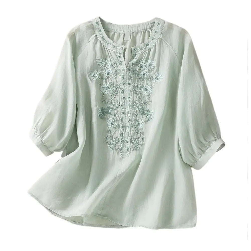 Fiorita Linen Blouse