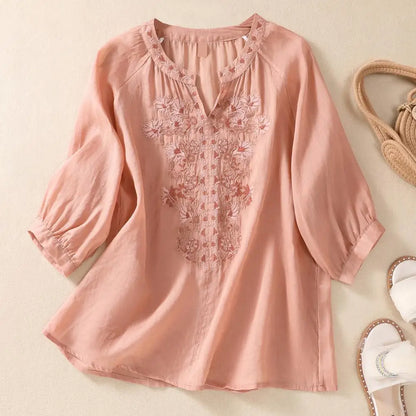 Fiorita Linen Blouse
