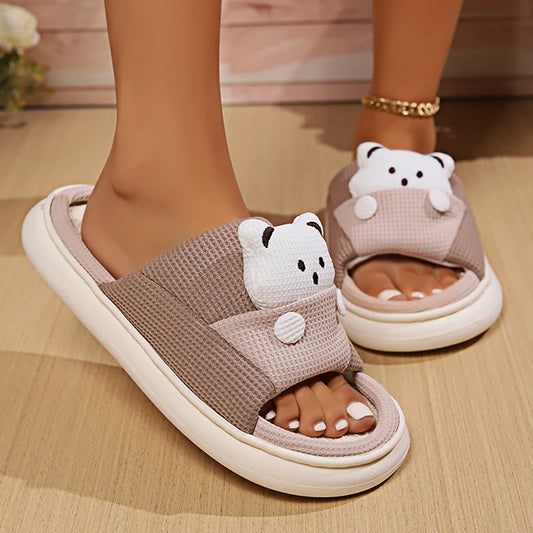 Cute Bear Home Slippers