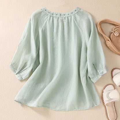 Fiorita Linen Blouse
