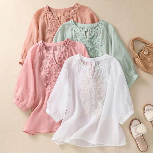 Fiorita Linen Blouse