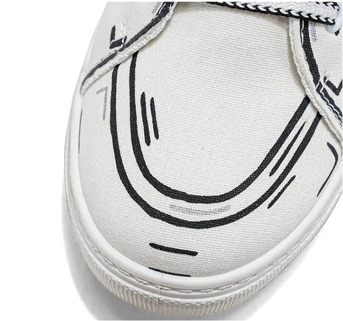 Cartoon Print High-top Shoes