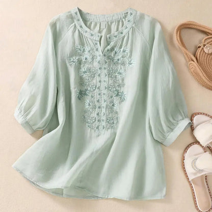 Fiorita Linen Blouse