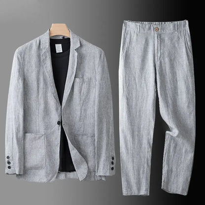 Caldo Cotton Two-piece Blazer Set