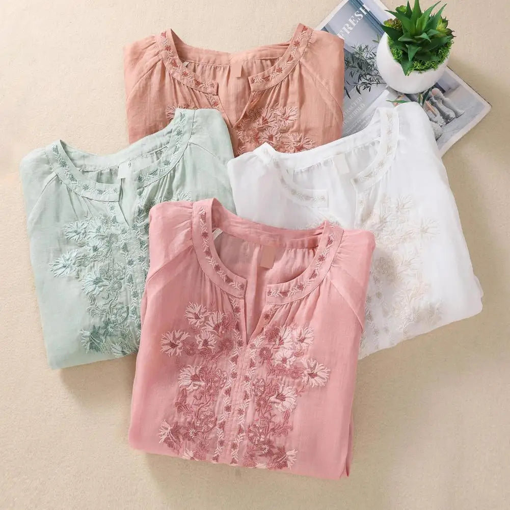 Fiorita Linen Blouse
