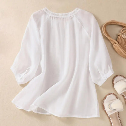 Fiorita Linen Blouse