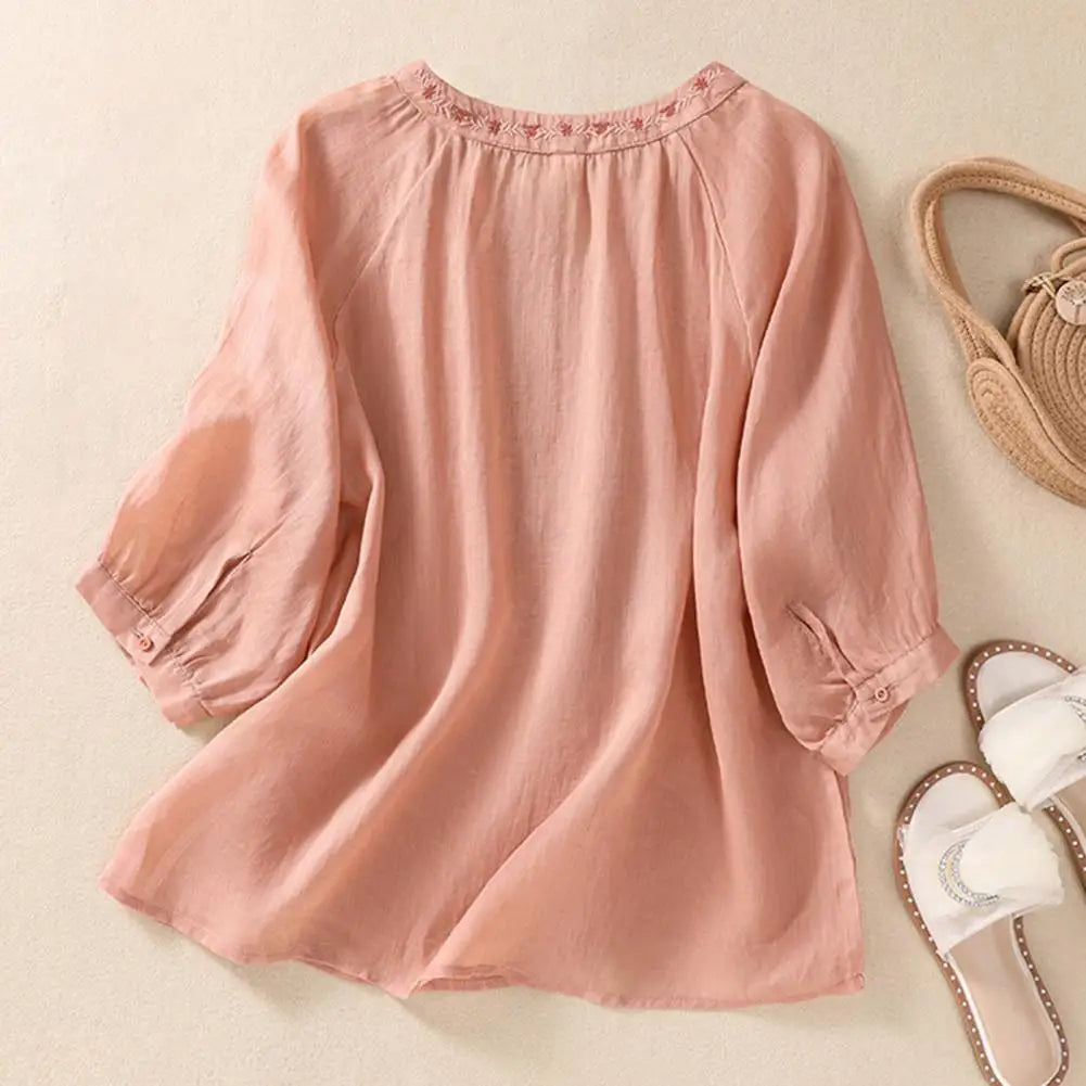 Fiorita Linen Blouse