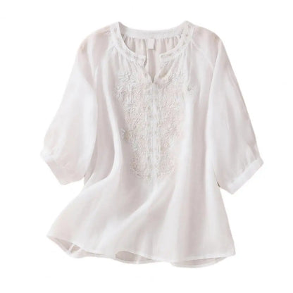 Fiorita Linen Blouse